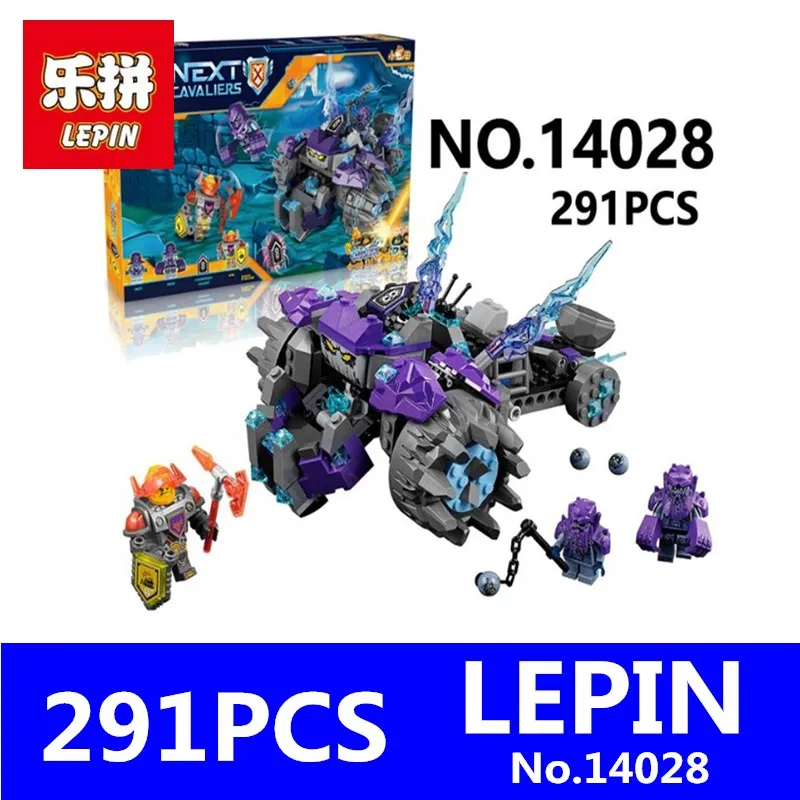 

Three Brothers Building Block Set LEPIN 14028 291Pcs Nexus Knights Axl Roog Reex Kids Toys for Children Gift 70350 Compatible