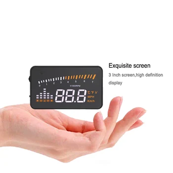 

Do Promotion! X5 HUD Head Up Display Car HUD Head Up Display Car Styling Speed Alarm OBD II Auto Speedometer