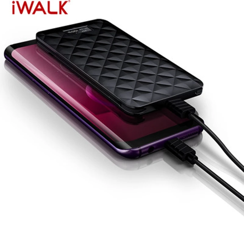 Зарядное устройство iWalk, 10000 мА/ч, быстрая зарядка, 3,0 с типом C, MFI, 8-контактный кабель для iPhone XS, 8, Xiaomi, Oneplus, samsung, S10, huawei, зарядное устройство