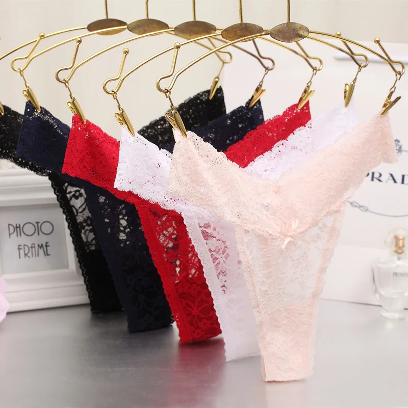 S-XXL Big Size Sexy Cozy Lace Briefs Short G Thongs G-String Lingerie Panties Underwear Women  (13)