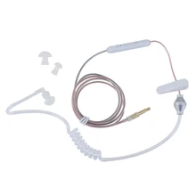 Анти радиационная стойкость наушники 3,5 мм Air Tube In-Ear мягкие прозрачные наушники для смартфонов для iPhone Android PC