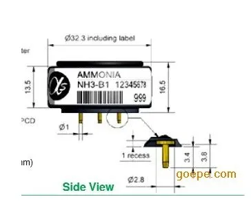 Alphasense газовый датчик/NH3-B1 NH3 Аммиак датчик NH3B1 для обнаружения окружающей среды