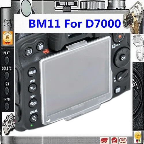 

Hard LCD Monitor Cover Screen Protector For Nikon D7000 BM-11 BM11 PB055