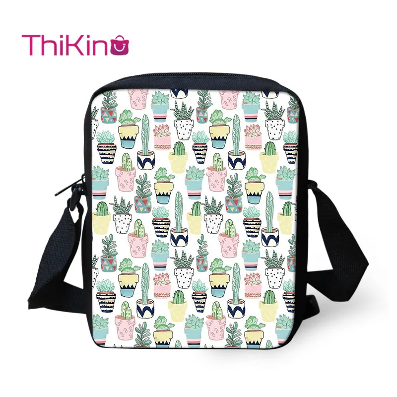 

Thikin Printed Pineapple Shoulder Bag for Kids Boys Mini Cactus Messenger Bags Children Travel Crossbody Versipacks