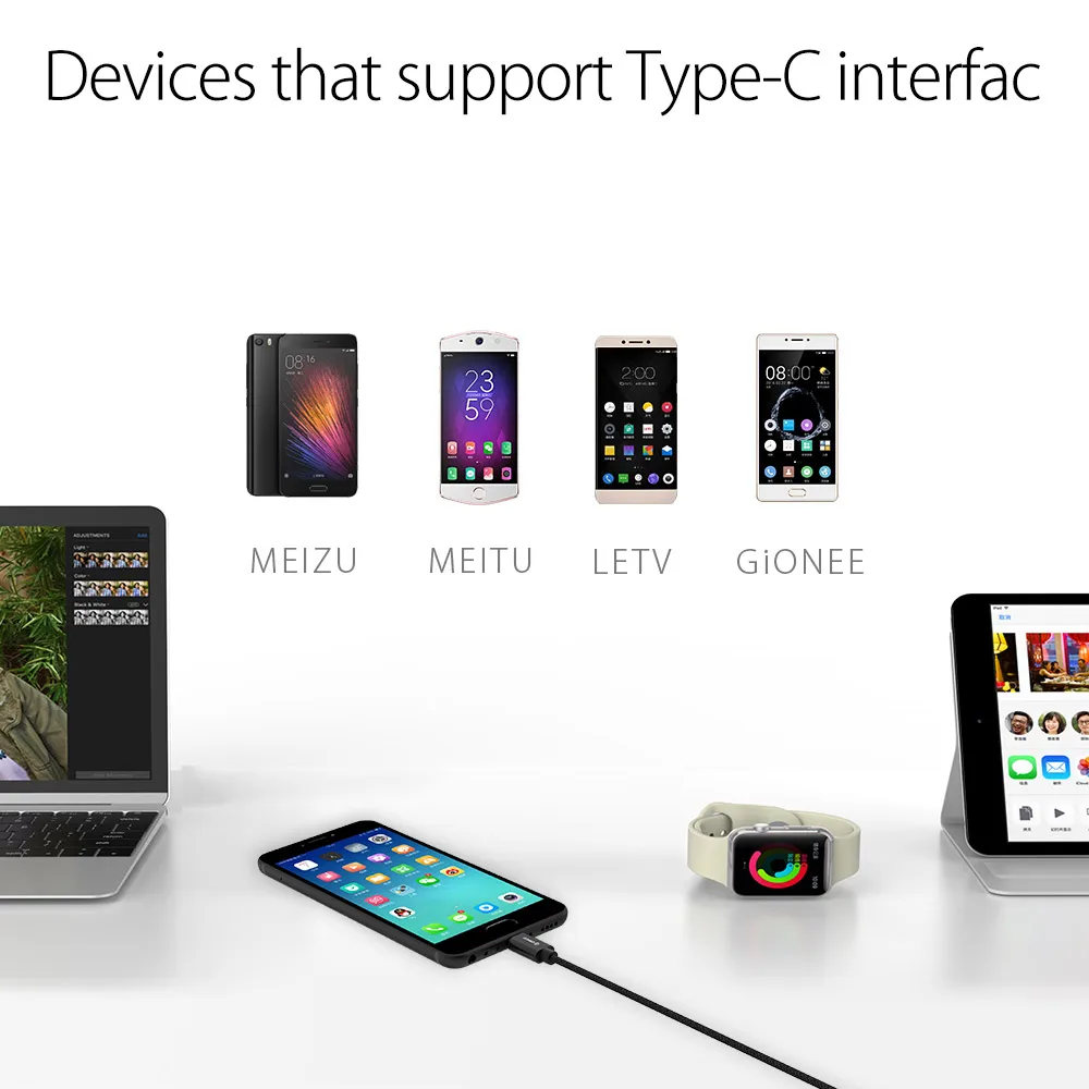 USB кабель ORICO для samsung S8 зарядный usb type C huawei Mate9 10 P9 Xiaomi мобильный телефон 3A C|cable for|cable