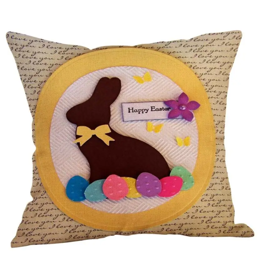 Buy Gajjar Pillowcases Pillow Happy Easter Pillow