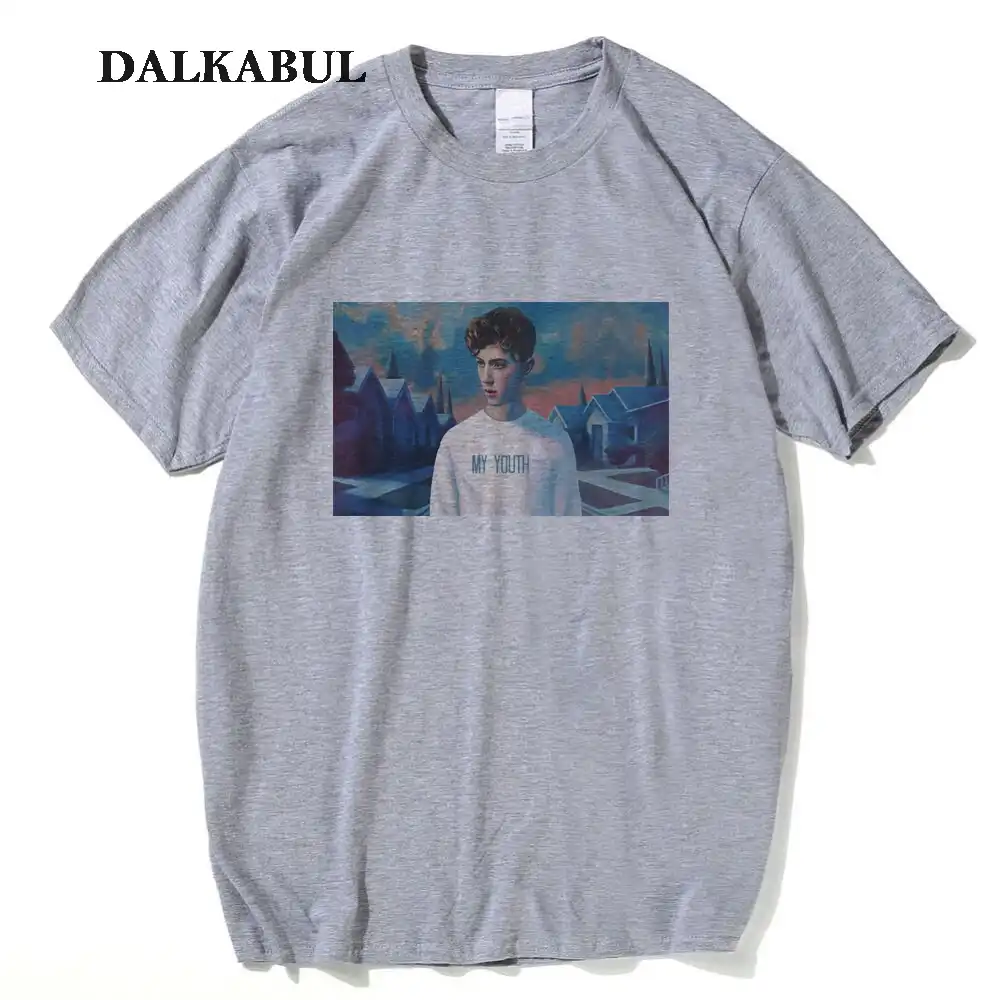 Troye Sivan T Shirt Men Troye Sivan My Youth Hip Hop Tees Music Star Fans Short Sleeve 100 Cotton Tops Funny T Shirt T Shirts Aliexpress www aliexpress com
