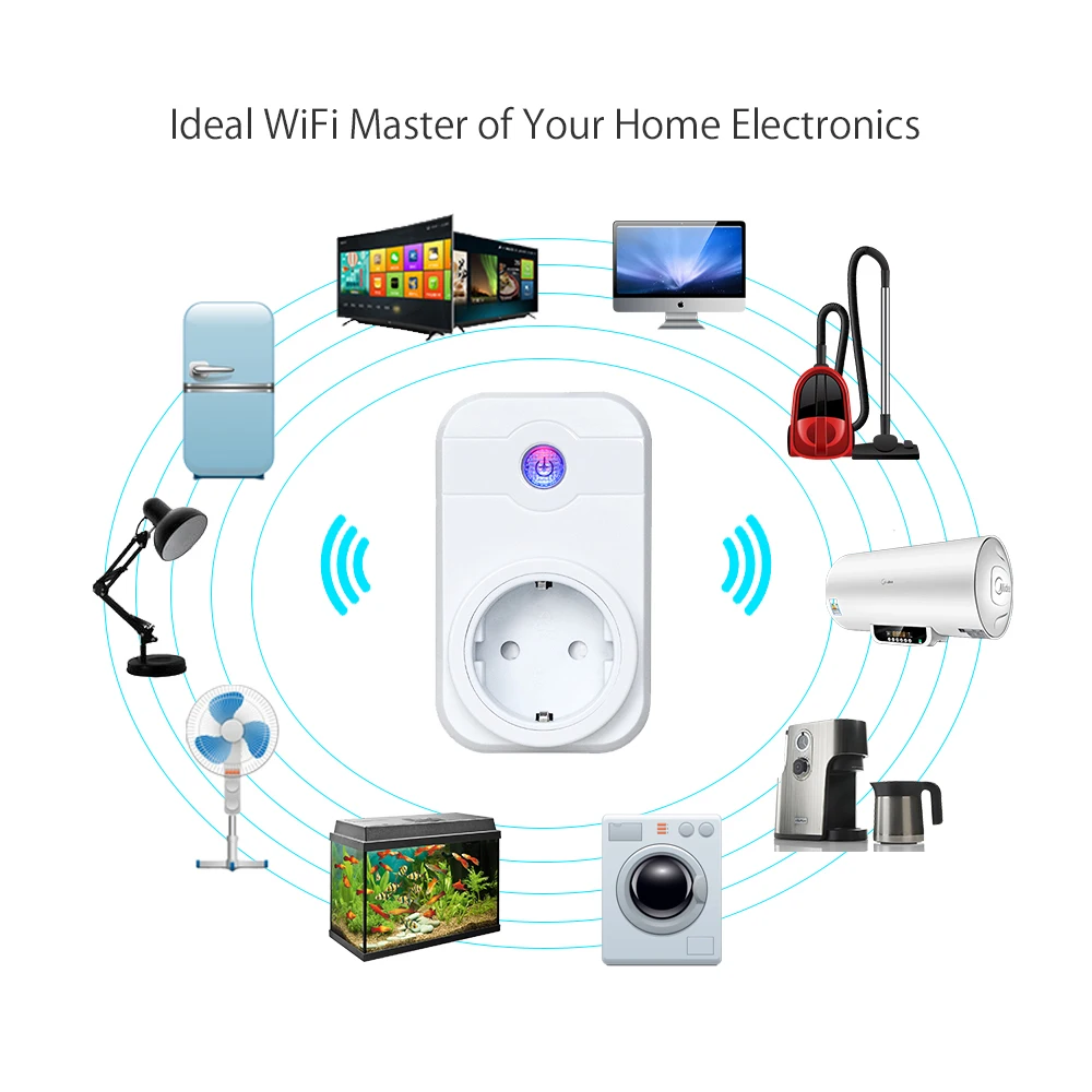 NTONPOWER Wifi розетка умная ЕС с приложением дистанционное управление таймер