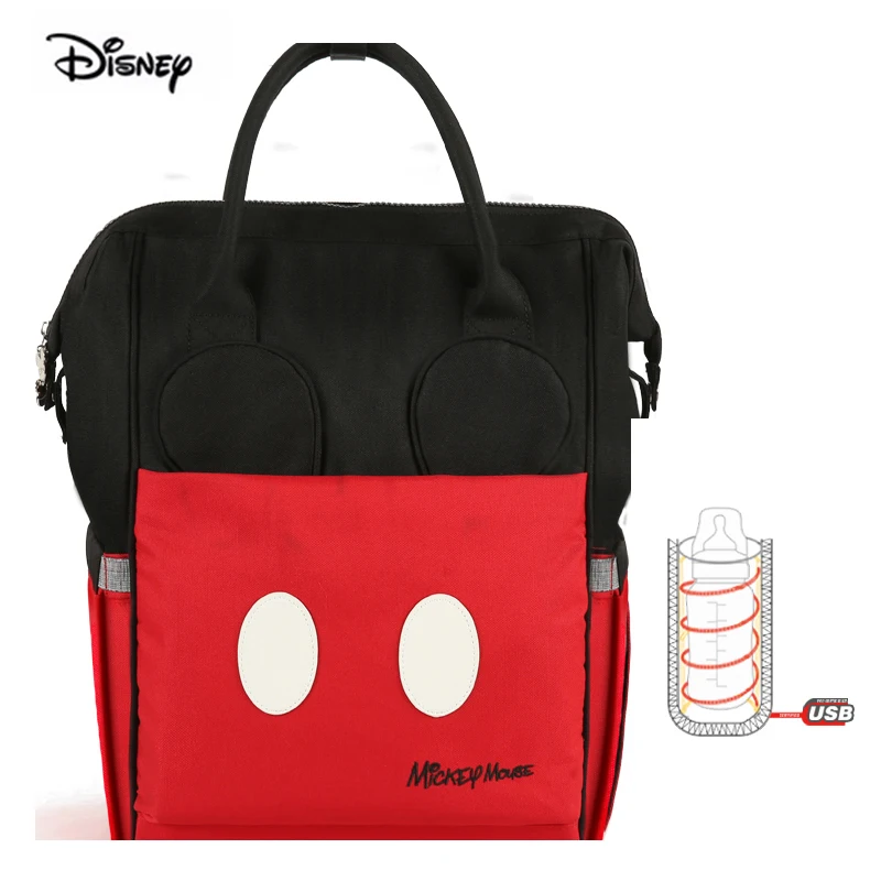 Модная сумка для мамы Disney 2019 с Минни вместительный изоляционный розовый рюкзак