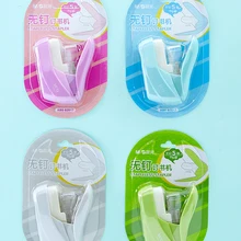 Гвоздь без скоб степлер маленький размер студента с милым воздушным степлером окружающей среды дружественный портативный ручной экономии степлер для детей