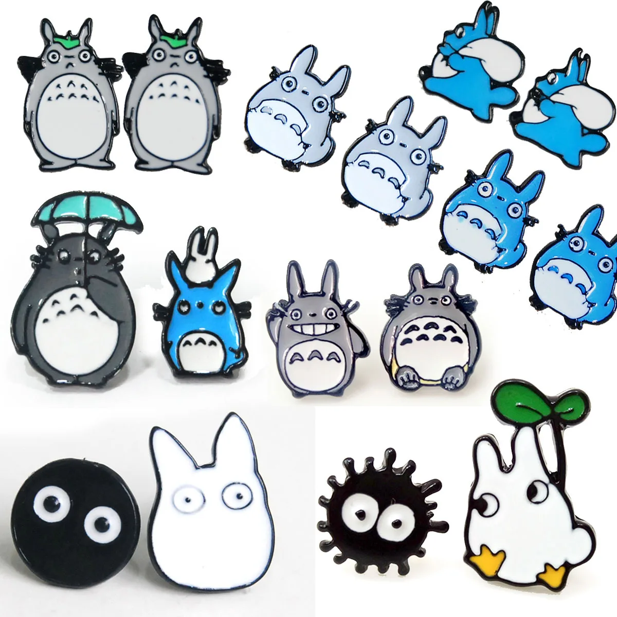 My Neighbor Totoro Cartoon cosplay earring Fashion cute Miyazaki Hayao Anime women's Ear Piercing Stud earrings Party Sieraden Fashion Jewelry