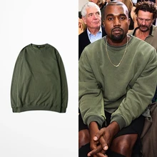 Новинка года, однотонные мужские толстовки с капюшоном, большие размеры, с опущенными плечами, спортивная одежда в стиле хип-хоп, swag, мужские топы в стиле Канье WEST