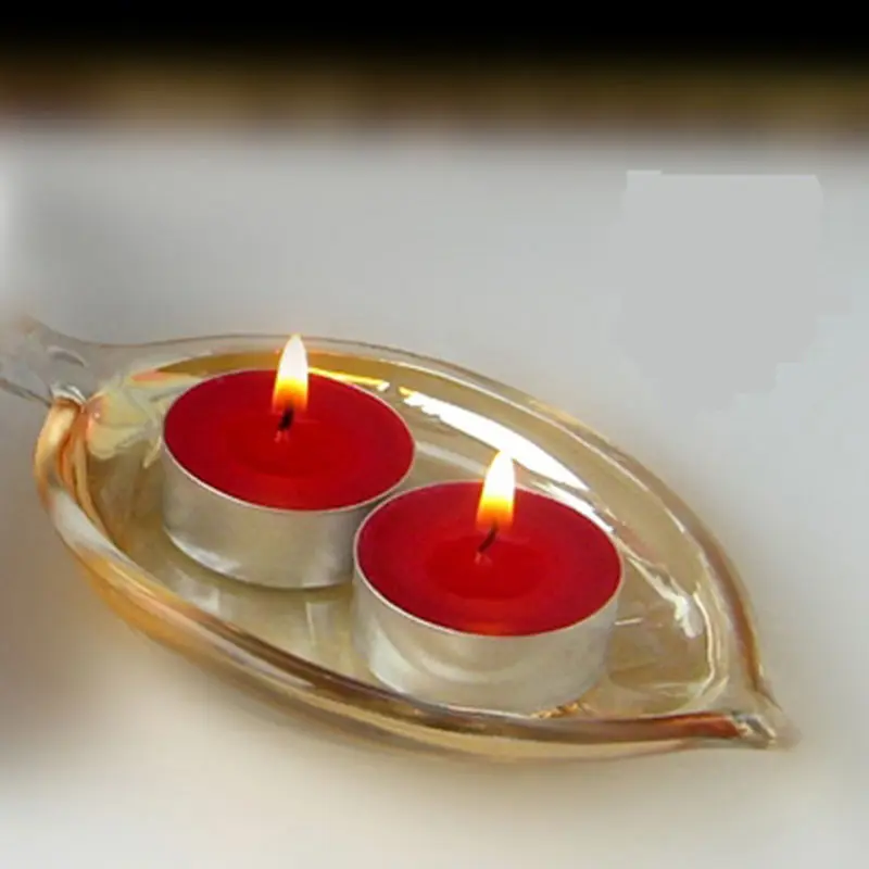 Unscented Tealight Candle Red White Tea Light Candles for Wedding Party