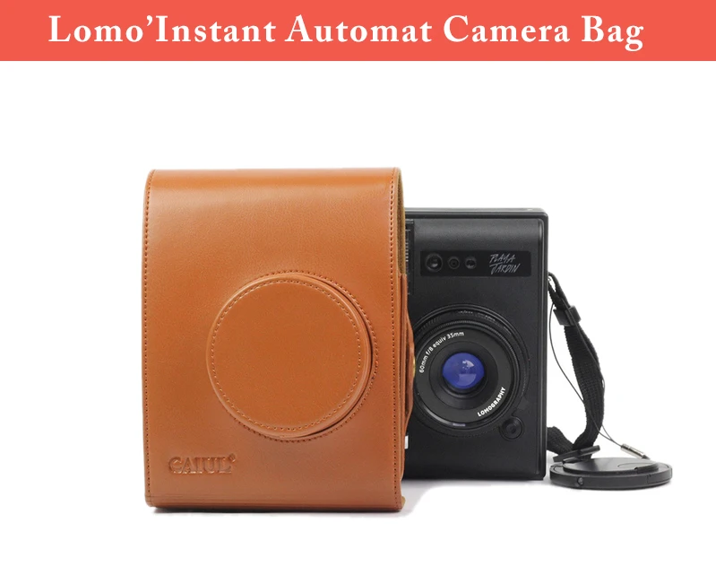 CAIUL LOMO Instant Automat Сумка для фотоаппарата из искусственной кожи материал сумка на плечо с ремешками для Fujifilm LOMO instant camera Case Сумки