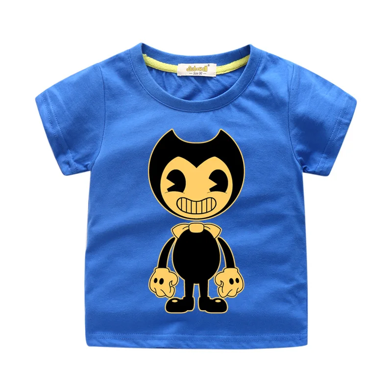 

Kids Game Print T Shirt Costume For Boys Tshirt Girls Cartoon 3D Bendy Tees Top Clothing Children Clothes Baby T-shirts WJ147