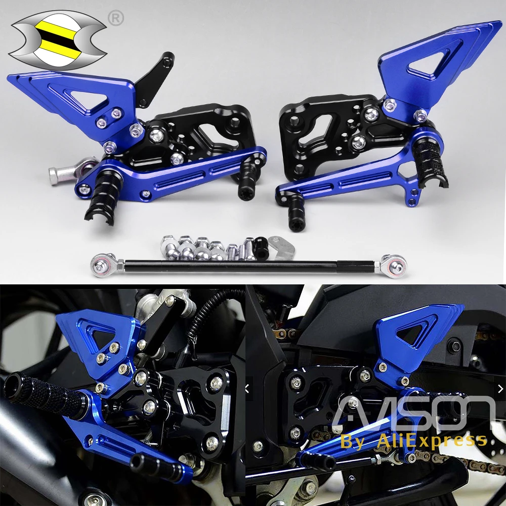 

for Suzuki GSXR 150 GSXS150 Footrest Adjustable Front Foot Pegs GSXS GSXR Accessories CNC Rearset Foot Res