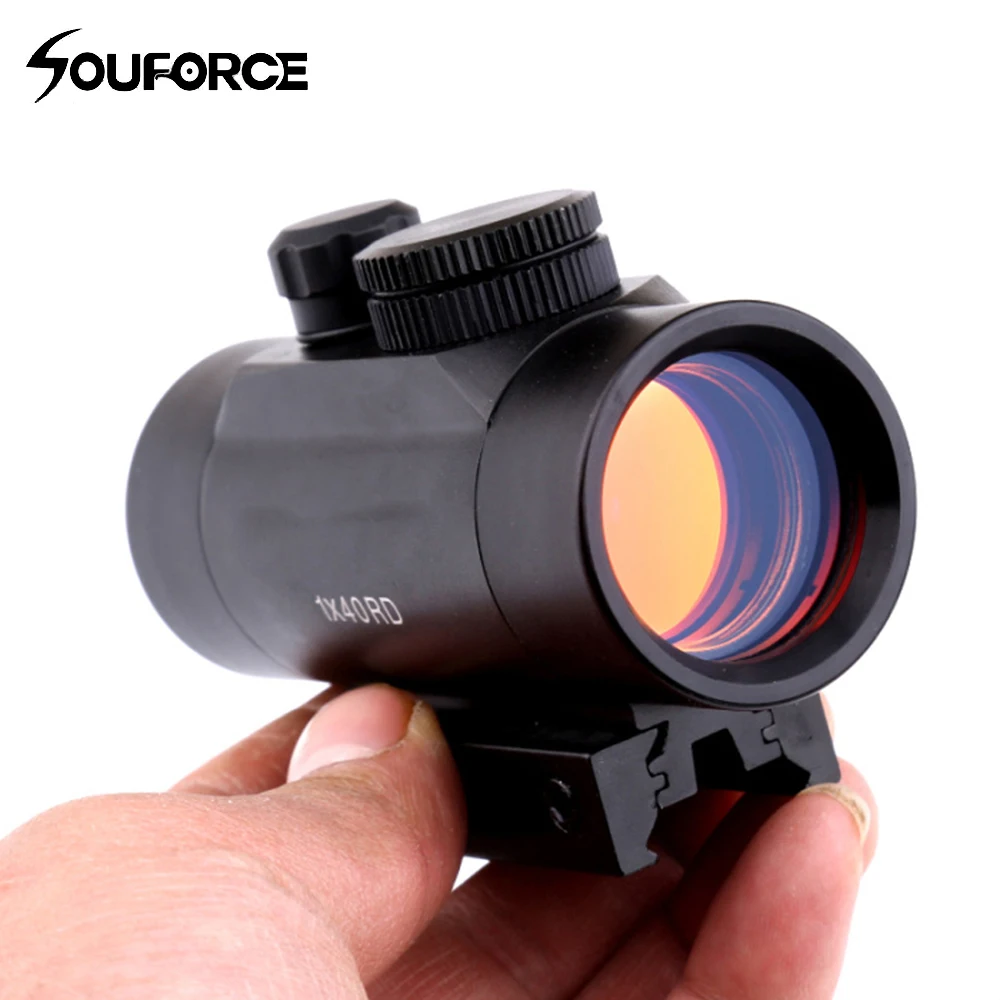 

Red Dots 1x40RD Optical Sight Holographic Riflescopes with Spirit Bubble Level For 11mm/20mm Rail Tactical Rifle Guns