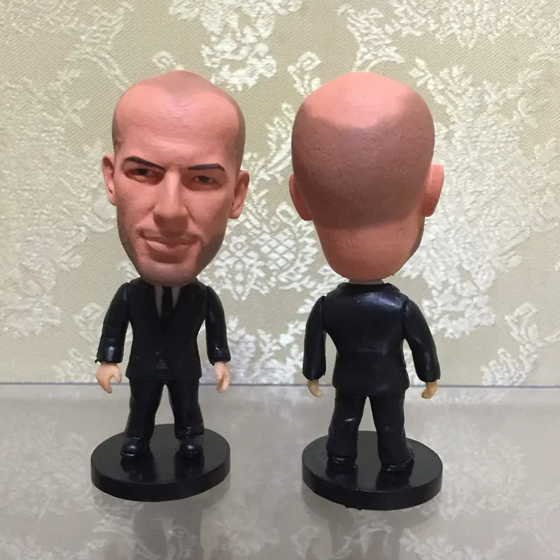 Soccerwe 2.55 Inches Height Football Star Doll Zinedine Zidane Figurine