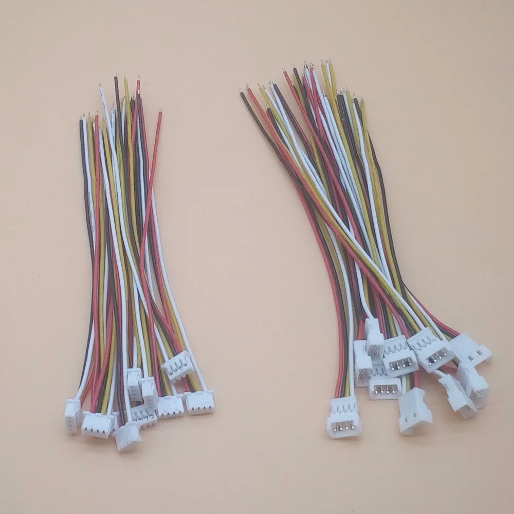 10 пар 1 25 мм JST 2Pin 3Pin 4 контактный Мужской кабель с гнездовой вилкой