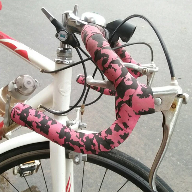Bicycle Handlebar Tape Colorful Racing Drop Bar Tape High Quality Cycling Road Bike Bar Sports Fixed Gear with 2 Plug