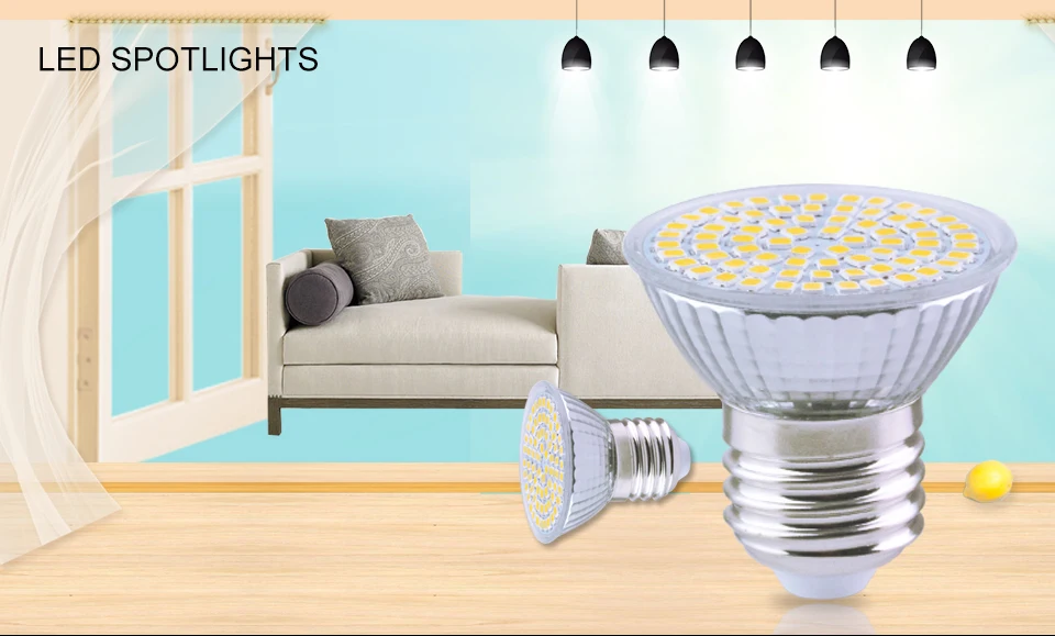 4W 6W 8W GU10 E27 220V LED Spotlight Bulb 2835 5730 SMD 54LEDs 72 LEDs Bulbs Lamp Light Glass Body For Indoor Led lamps lighting (1)