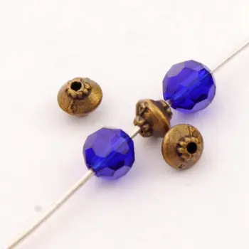

Saucer Bead Rondelle Beads 4.3x5.3mm 700pcs tibetan Bronze Spacers Jewelry Findings L691