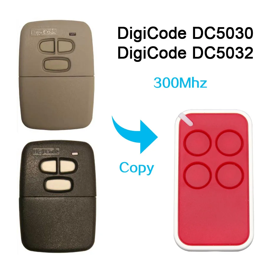 Copy DigiCode DC5030 DigiCode DC5032 door remote control universal gate