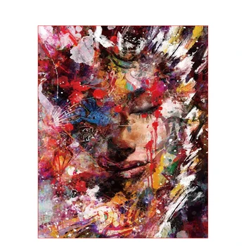 

Painting By Numbers DIY Dropshipping 40x50 50x65cm Painted dim face Figure Canvas Wedding Decoration Art picture Gift