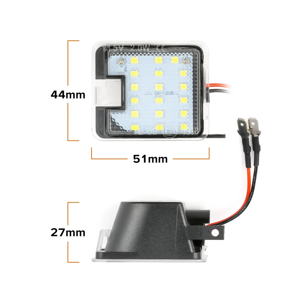 2 шт. светодиодный боковое зеркало лужа свет светодиодный под зеркало заднего вида световая сигнальная лампа автостайлинг авто Замена для Ford Kuga Focus