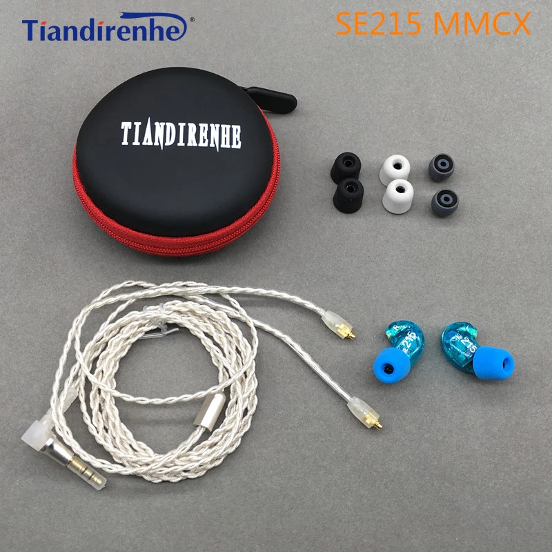 2018 DIY MMCX SE215 In Ear Earphones Headset Hifi Noise Cancelling Stereo Bass Headphone Aptx Bluetooth Adapter for shure SE535