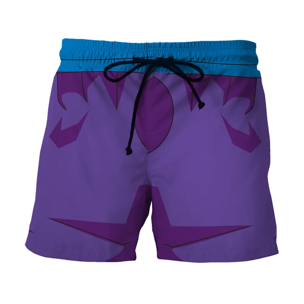 Purple Romantic Sexy Beach Shorts Men Novelty Funny Anime Print