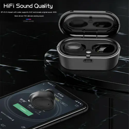 2019 Bluetooth 5 0 Headset TWS Twins Wireless Mini Stereo Earphones Dual Earbuds Sport Gaming Earphone Waterproof Hand free