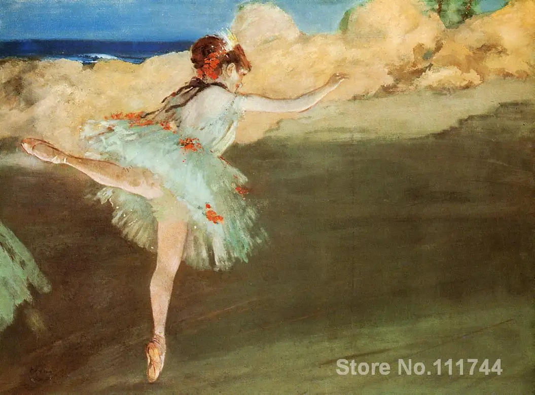

Canvas paintings The Star Dancer on Pointe Edgar Degas artwork Hand painted High quality