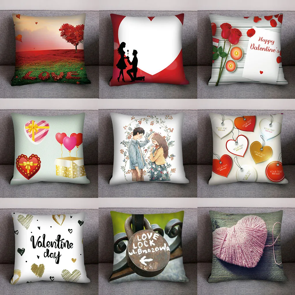 

ISHOWTIENDA Print Pillow Case Polyester Sofa Car Cushion Cover Home printed square polyester Decor sofa decorative cushions