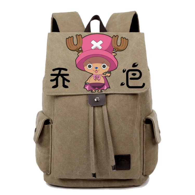 Anime ONE PIECE Cosplay Tony Tony Chopper Hand-painted male and female Korean tide student bag diy personalized backpack