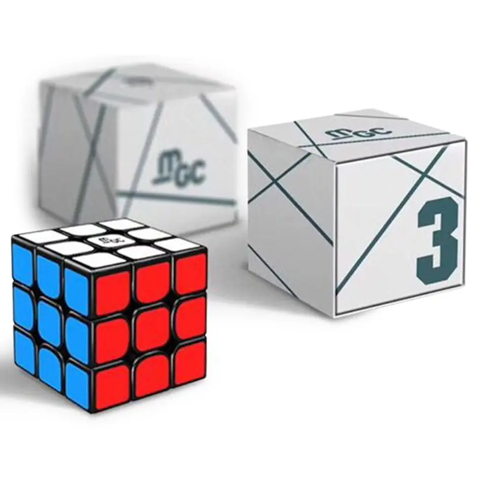 YJ MGC 3x3 Магнитный куб 3x3x3 Магнитный скоростной Магический кубик Рубика скоростной белый стикер Профессиональный пазл игрушки для детей