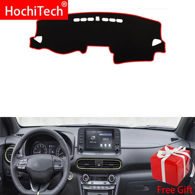 

For Hyundai Encino Kauai Kona 2017-2019 Right and Left Hand Drive Car Dashboard Covers Mat Shade Cushion Pad Carpets Accessories