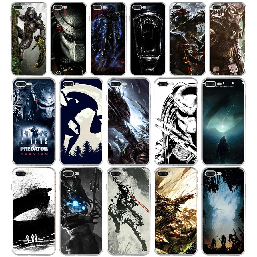 16AQ Alien Vs Predator чехол из мягкого ТПУ силикона для Apple iPhone 6 6s 7 8 plus | Мобильные телефоны