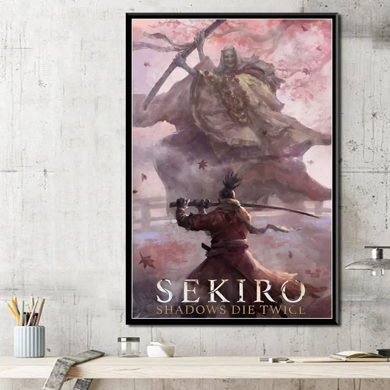 

New Sekiro Shadows Die Twice Hot Video Game Japan Anime Art Painting Poster And Prints Wall Pictures For Living Room Home Decor