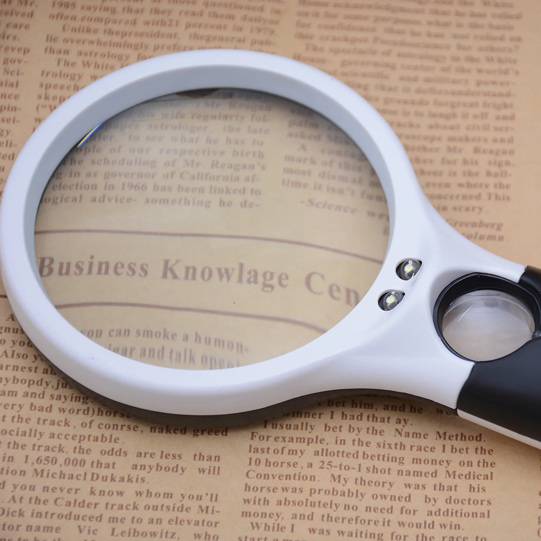 

75mm LED Light Magnifying Glass Lens Handheld Mini Pocket Microscope Reading Jewelry Loupe Top Quality