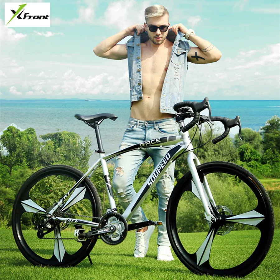 Flash Deal New Brand Road Bike Carbon Steel Frame 27 Speed 26 inch Wheel Dual Disc Brake Bicycle Outdoor Sport Cycling Racing Bicicleta 0