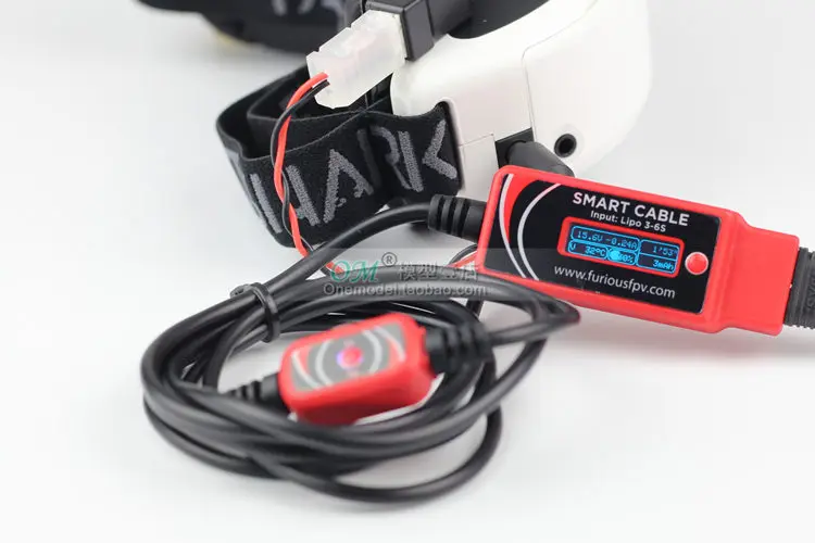 Новое поступление/жирная Акула HDO очки Расширенная литиевая батарея шнур питания/FuriousFPV умный кабель V2 3-6S LIPO/