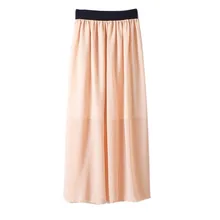 KLV/Для женщин юбки Для женщин сексуальные юбки для девочек стрейч Высокая Талия плотная расклешённая и в складку длинные, 5,7