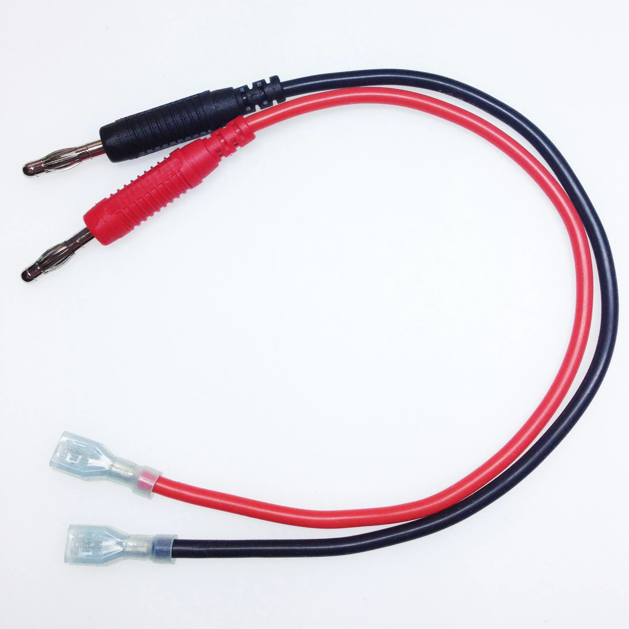 

1 4.8 insert spring 4mm banana plug 14awg silica gel P-wire 0.3 meters