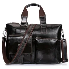 Brand Leather 14' Business Briefcase Sac Men's Computer Handbags Male Crossbody Shoulder Bag Messenger Bag For Laptop XA247ZC