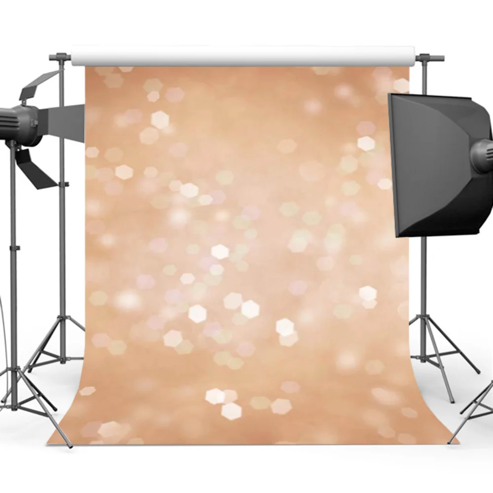 Mehofoto Orange Glitter Backdrop for Photography Children Background