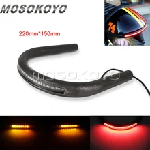 22mm/25mm de la motocicleta Retro mocoso asiento trasero aro Marco de luz LED de intermitente para cafe racer Honda CB CL CG GB GL XL CD