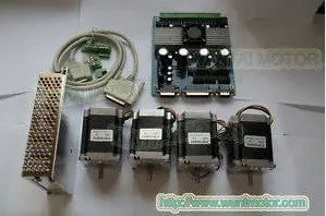 

Cheap CNC! Wantai 4 Axis Nema 23 Stepper Motor 57BYGH603 290oz-in+4 Axis Driver Board TB6560 CNC Cut Embroidery Mill Engraving