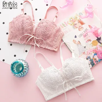 

JYF Brand Europe Hot Sale Women Underwear Panty Set Sexy Lace Half Cup Bandages Bra Gather Push Up Bra & Brief Sets