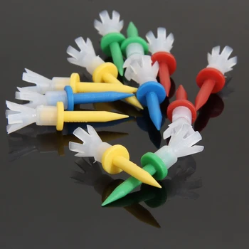 

12 PCS 4 yards Golf Tees Mixed Colors Lightweight 1 3/4 Inch Polypropylene Golf Tee Indispensible Accessory for Golfers